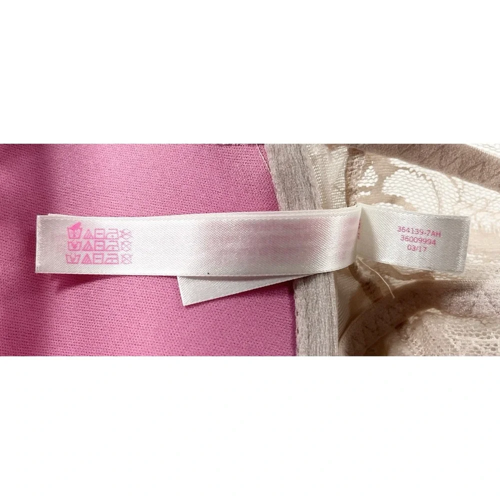 Victoria's Secret PINK Lace Push-Up Bralette Underwire Bra Pink‎ Taupe Small S